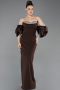 Abendkleid Lang Braun ABU6204