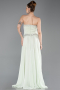 Abendkleid Lang Chiffon Minzgrün ABU6188