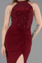 Abschlusskleid Lang Weinrot ABU6215
