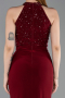 Abschlusskleid Lang Weinrot ABU6215
