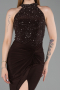 Abschlusskleid Lang Braun ABU6215