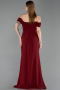 Abschlusskleid Lang Weinrot ABU6216