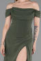Abschlusskleid Lang Khaki ABU6216