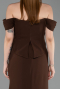Abschlusskleid In Übergröße Lang Braun ABU6246