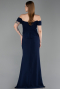 Abschlusskleid Lang Marineblau ABU6216