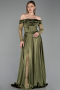 Standesamtkleid Lang Khaki ABU6219
