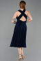Partykleid Midi Marineblau ABK2636