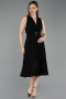 Partykleid Midi Schwarz ABK2636
