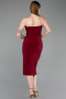 Partykleid Midi Weinrot ABK2637