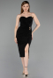 Partykleid Midi Schwarz ABK2637