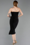 Partykleid Midi Schwarz ABK2637