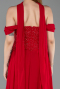Abendkleid Lang Chiffon Rot ABU6221