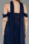 Abendkleid Lang Chiffon Marineblau ABU6221