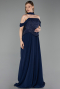 Abendkleid Lang Chiffon Marineblau ABU6221