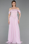 Abendkleid Lang Chiffon Puder ABU6221