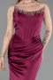 Abendkleid im Meerjungfrau-Stil Satin Lang ABU6109