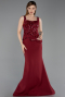 Abendkleid Lang Weinrot ABU6225