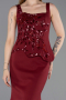 Abendkleid Lang Weinrot ABU6225