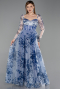 Abendkleid Lang Marineblau ABU6226