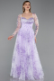 Abendkleid Lang Lila ABU6226