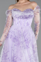Abendkleid Lang Lila ABU6226