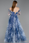 Abendkleid Lang Marineblau ABU6226