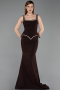 Abendkleid Lang Braun ABU6231