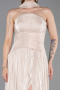 Abendkleid Lang Chiffon Beige ABU6233