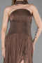 Abendkleid Lang Chiffon Braun ABU6233