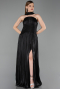 Abendkleid Lang Chiffon Schwarz ABU6233