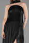 Abendkleid Lang Chiffon Schwarz ABU6233