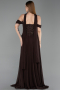 Abendkleid Lang Chiffon Braun ABU6221