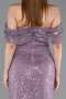 Abendkleid Lang Schuppig Lavendel ABU6237