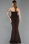 Abendkleid Lang Braun ABU6239