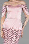 Abendkleid Lang Schuppig Puder ABU6243