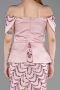 Abendkleid Lang Schuppig Puder ABU6243