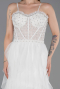 Abendkleid Lang Weiß ABU6245