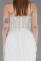 Abendkleid Lang Weiß ABU6245