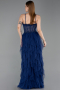 Abendkleid Lang Marineblau ABU6245