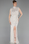 Nerzbraun Abendkleid Schuppig Lang ABU2752