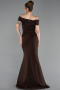 Abendkleid Lang Braun ABU6217