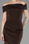 Abendkleid Lang Braun ABU6217
