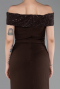 Abendkleid Lang Braun ABU6217