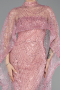 Abendkleid Lang Perlenbesetzt Puder ABU6220