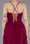 Abschlusskleid Lang Chiffon Pflaume ABU6223