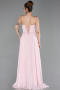 Abschlusskleid Lang Chiffon Puder ABU6223