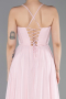 Abschlusskleid Lang Chiffon Puder ABU6223