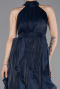 Abschlusskleid Lang Chiffon Marineblau ABU6227