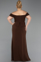 Abschlusskleid In Übergröße Lang Braun ABU6246