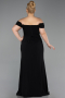 Abschlusskleid In Übergröße Lang Schwarz ABU6246